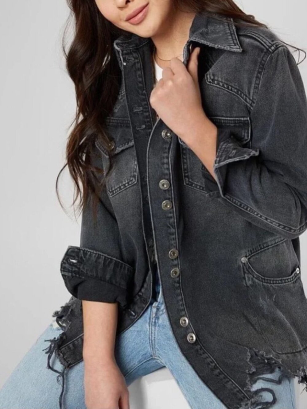 Free People |  Moonchild Denim Shirt Jacket